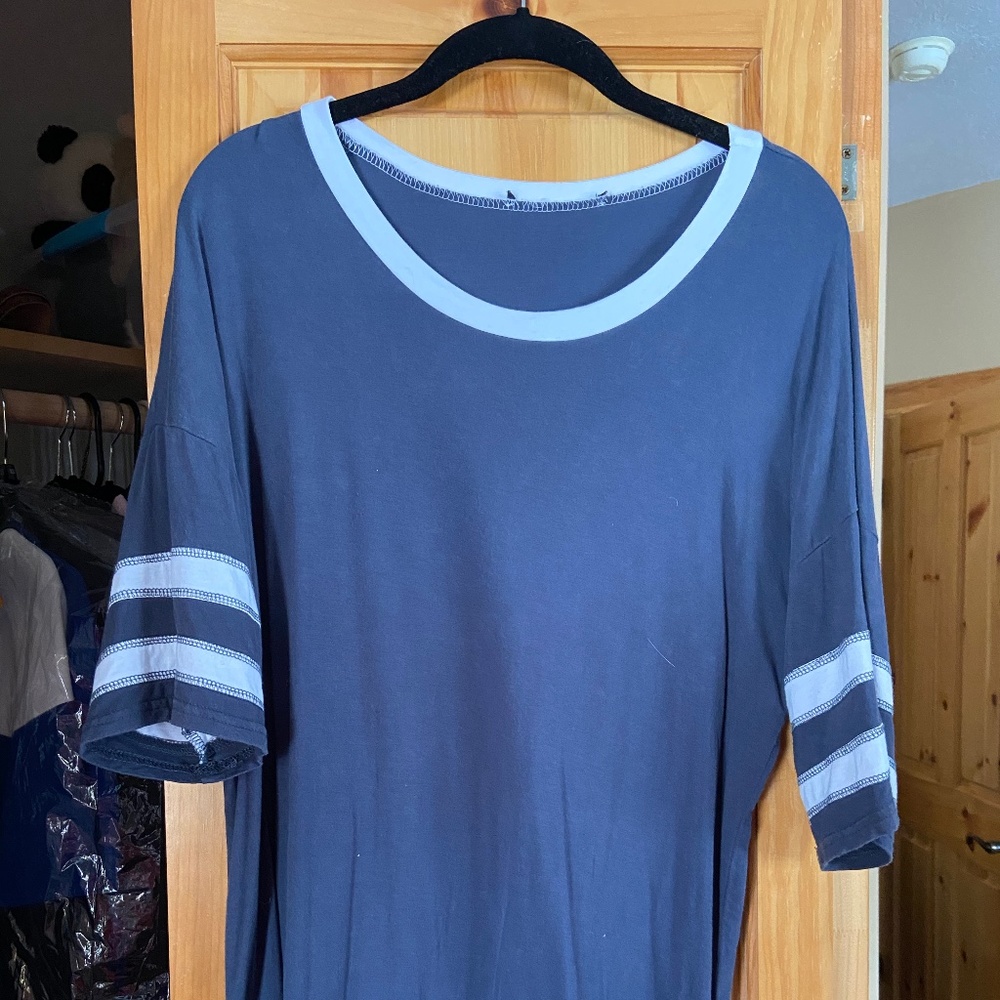 Navy Blue Cotton Tee